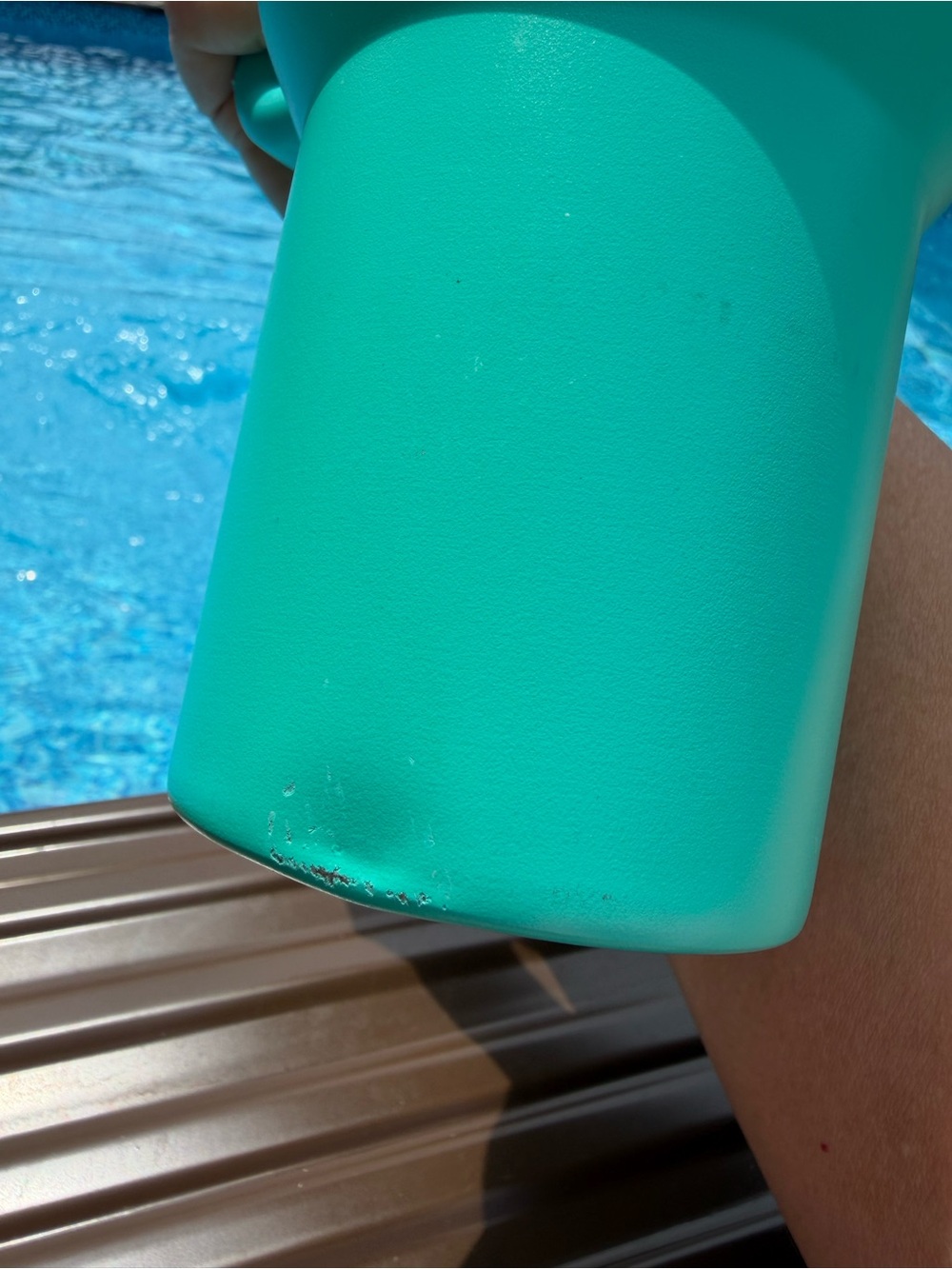 STANLEY Quencher 40oz Travel Tumbler Cup Teal and Lime Lid Make OFFER - Picture 8 of 14